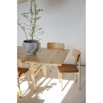 Prídavná doska k jedálenskému stolu v dekore duba 100x50 cm Plainfield – Rowico - Image 4