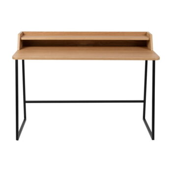 Pracovný stôl s doskou v dubovom dekore so sekretárom 60x120 cm Giorgio – White Label