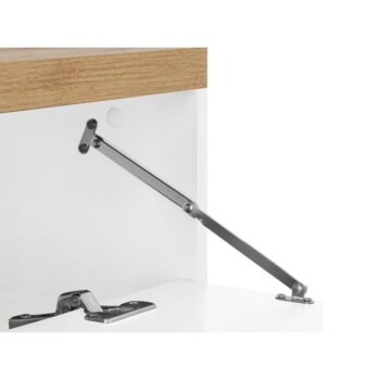 Biela skrinka pod umývadlo v dekore duba 80x57 cm Thessa – Støraa - Image 4