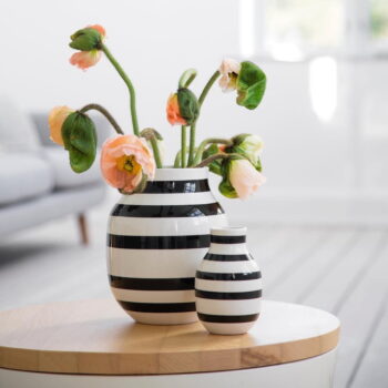 Čierno-biela kameninová váza Kähler Design Omaggio, výška 12,5 cm - Image 2