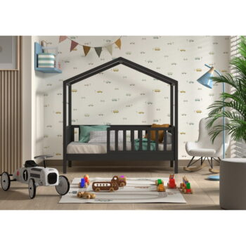 Antracitová detská posteľ z borovicového dreva 70x140 cm DALLAS – Vipack – Obrázok 3