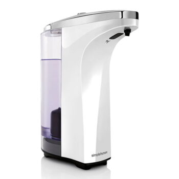 Biely automatický plastový dávkovač mydla 237 ml - simplehuman – Obrázok 5