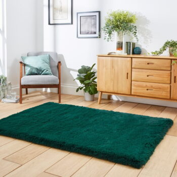Smaragdovozelený koberec Think Rugs Super Teddy, 150 x 230 cm - Image 5