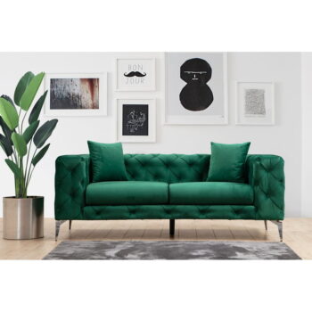 Tmavozelená zamatová pohovka 197 cm Como – Artie - Image 5