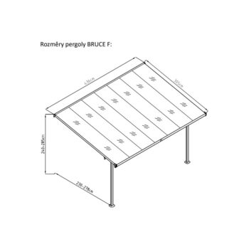 Záhradná pergola Bruce F - Rojaplast – Obrázok 6