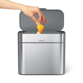 Sivá nádoba na kompostovateľný odpad 4 l - simplehuman - Image 9