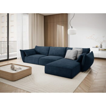 Tmavomodrá rohová pohovka (pravý roh) Vanda - Mazzini Sofas - Image 5