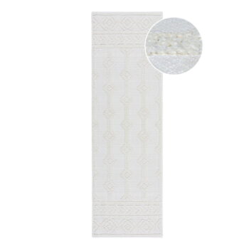 Krémovobiely behúň zo ženilky 60x240 cm Shyla – Flair Rugs
