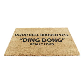 Rohožka z kokosového vlákna 40x60 cm Yell Ding Dong – Artsy Doormats – Obrázok 3