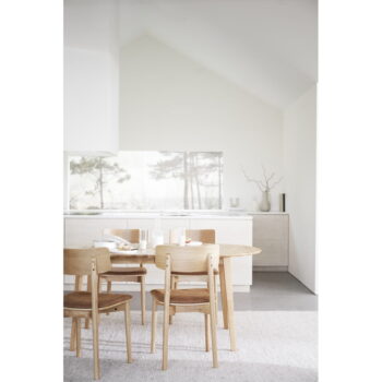 Jedálenská stolička z imitácie kože v koňakovohnedo-prírodnej farbe v súprave 2 ks Wolcott – Rowico – Obrázok 5