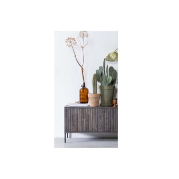 Hnedý TV stolík v dekore jaseňa 100x56 cm Gravure – WOOOD - Image 4