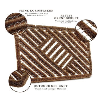 Rohožka z kokosového vlákna 40x60 cm Coco Natural – Hanse Home – Obrázok 6