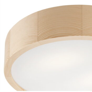 Svetlohnedé stropné svietidlo so skleneným tienidlom ø 37 cm Eveline – LAMKUR - Image 4