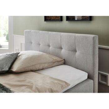 Svetlosivá boxspring posteľ s úložným priestorom 180x200 cm Catania - Meise Möbel - Image 3