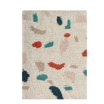 Krémový prateľný ručne tkaný bavlnený koberec 140x200 cm Terrazzo Marble – Lorena Canals - Image 11