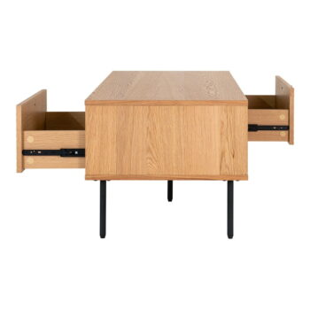 Konferenčný stolík s doskou v dubovom dekore v prírodnej farbe 50x100 cm Kyoto – House Nordic – Obrázok 4