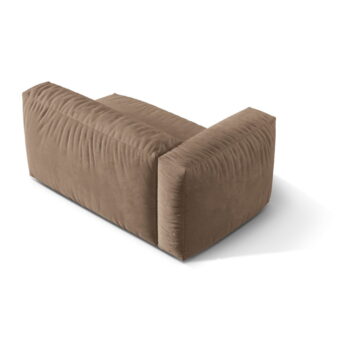 Svetlohnedý modul pohovky z textílie bouclé (ľavý roh) Martina – Micadoni Home - Image 3