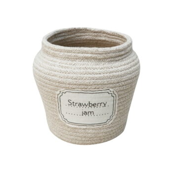Krémový látkový detský kôš na hračky ø 20x23 cm Jam Jar – Lorena Canals - Image 8
