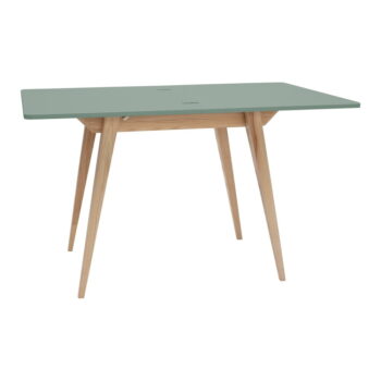 Rozkladací jedálenský stôl so zelenou doskou 65x90 cm Envelope – Ragaba - Image 2