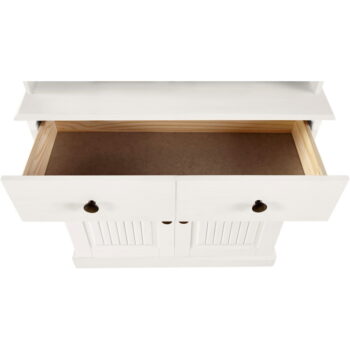 Biely kredenc z borovicového dreva 181x34 cm Mille – Støraa - Image 4