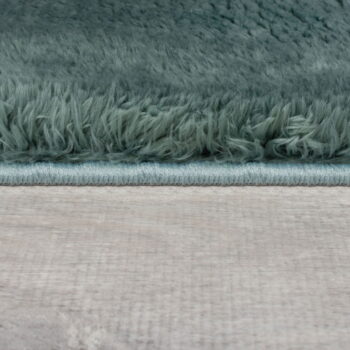 Syntetická kožušina v petrolejovej farbe 160x230 cm Faroe Wool Look Fur – Flair Rugs - Image 5
