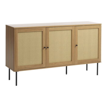 Nízka komoda v dekore duba v prírodnej farbe 140x80 cm Pensacola – Unique Furniture – Obrázok 4