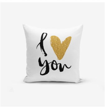 Sada 3 obliečok na vankúše Minimalist Cushion Covers BW With Hint Of Gold, 45 x 45 cm - Image 3