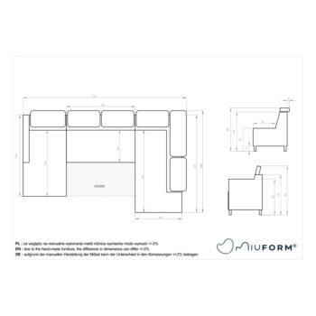 Svetlosivá rozkladacia rohová pohovka (ľavý roh) Sweet Harmony – Miuform - Image 9
