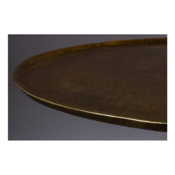 Kovový odkladací stolík v zlatej farbe Dutchbone Brute, ⌀ 63 cm – Obrázok 2