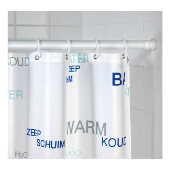Biela teleskopická tyč na sprchový záves Wenko Shower Curtain Rod – Obrázok 4