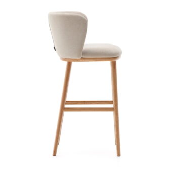 Béžová barová stolička (výška sedadla 75,5 cm) Ciselia – Kave Home – Obrázok 3