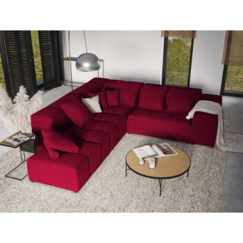 Červený zamatový vankúš k modulárnej pohovke Rome Velvet - Cosmopolitan Design - Image 6