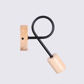 Nástenné svietidlo v čierno-prírodnej farbe Tumber – Nice Lamps - Image 11