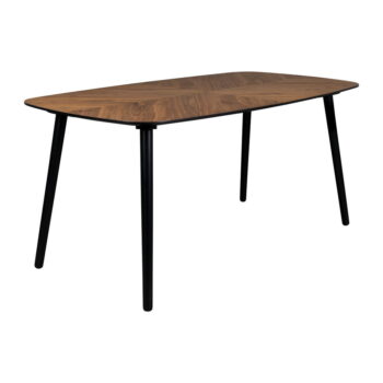 Jedálenský stôl s doskou v dekore orechového dreva 90x165 cm Clover – Dutchbone - Image 2