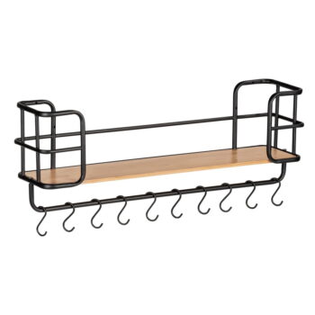 Čierna kovová polica 79 cm Loft – Wenko - Image 2
