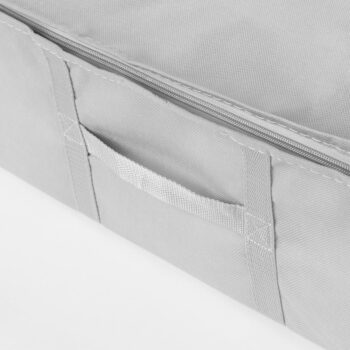 Vákuový/vystužený látkový úložný box na oblečenie 56x56x16,5 cm Granit – Compactor - Image 2