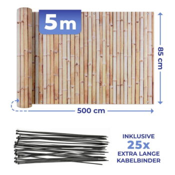 Svetlohnedá plastová balkónová zástena 500x85 cm – Maximex - Image 3