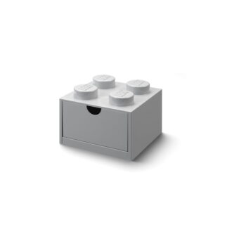 Sivý stolový box so zásuvkou LEGO® Brick, 15,8 x 11,3 cm - Image 2
