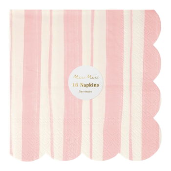 Papierové obrúsky v súprave 16 ks Ticking Stripe – Meri Meri - Image 5