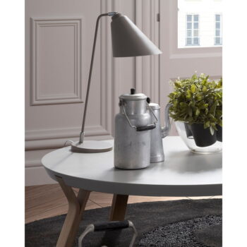 Sivá stolová lampa Kave Home prieť – Obrázok 3