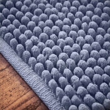 Modrá kúpeľňová predložka 50x120 cm Aspen Bobble – Bianca - Image 3