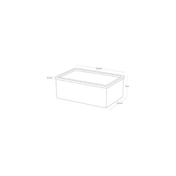 Biely úložný box s vekom 18.5x12.5x7 cm Rin – YAMAZAKI - Image 4