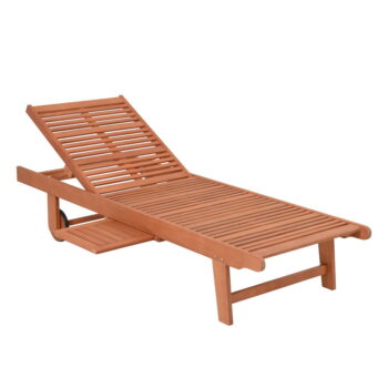 Drevené záhradné ležadlo v krémovo-prírodnej farbe San Diego – Garden Pleasure - Image 7