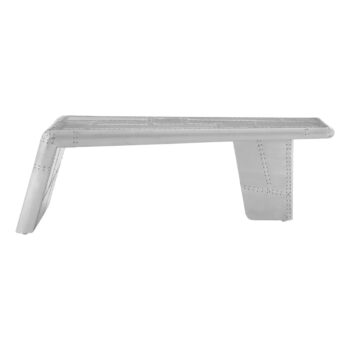 Kovový okrúhly konferenčný stolík v striebornej farbe 55x130 cm Avro – Premier Housewares