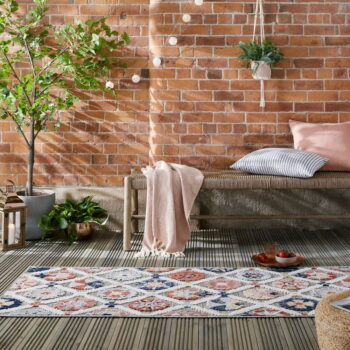 Sivý vonkajší koberec behúň 230x80 cm Flora - Flair Rugs - Image 2