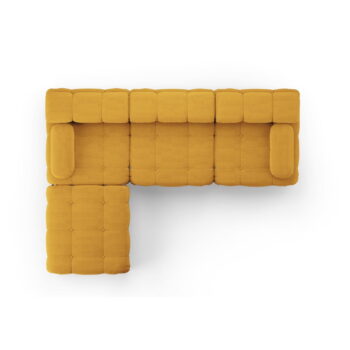 Rohová pohovka v horčicovej farbe Ferento – Cosmopolitan Design - Image 9