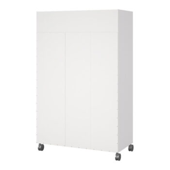 Bielo-béžová šatníková skriňa 100x160 cm Kit – Tvilum – Obrázok 4