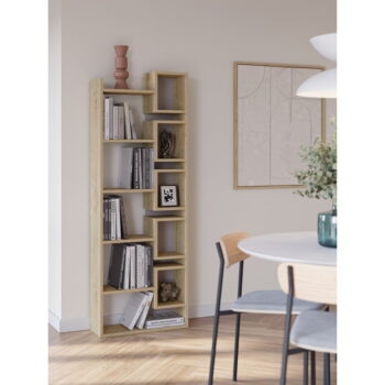 Knižnica v dekore duba 60x168,5 cm Eladi – Marckeric – Obrázok 3