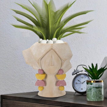 Béžová váza z polyresínu 27 cm Elegant – Mauro Ferretti - Image 2