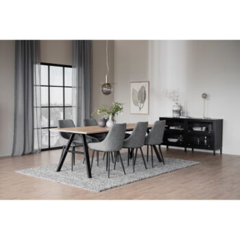 Jedálenský stôl s doskou v dubovom dekore 220x90 cm Brigham - Rowico - Image 2